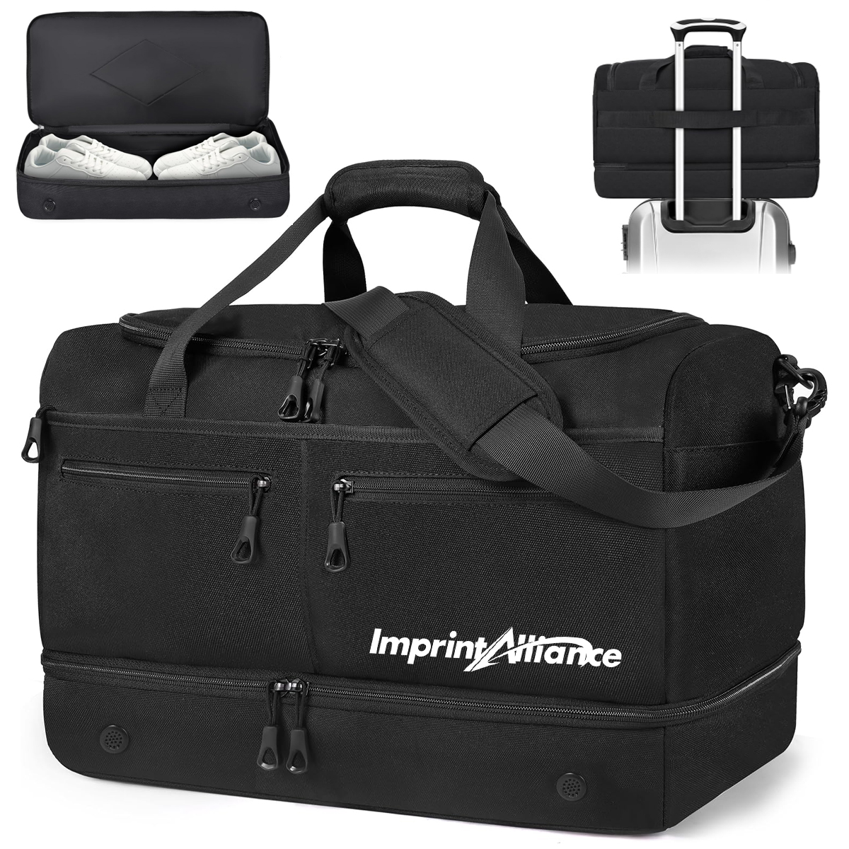 Waterproof Dry Wet Separation Gym Weekender Duffel Bag