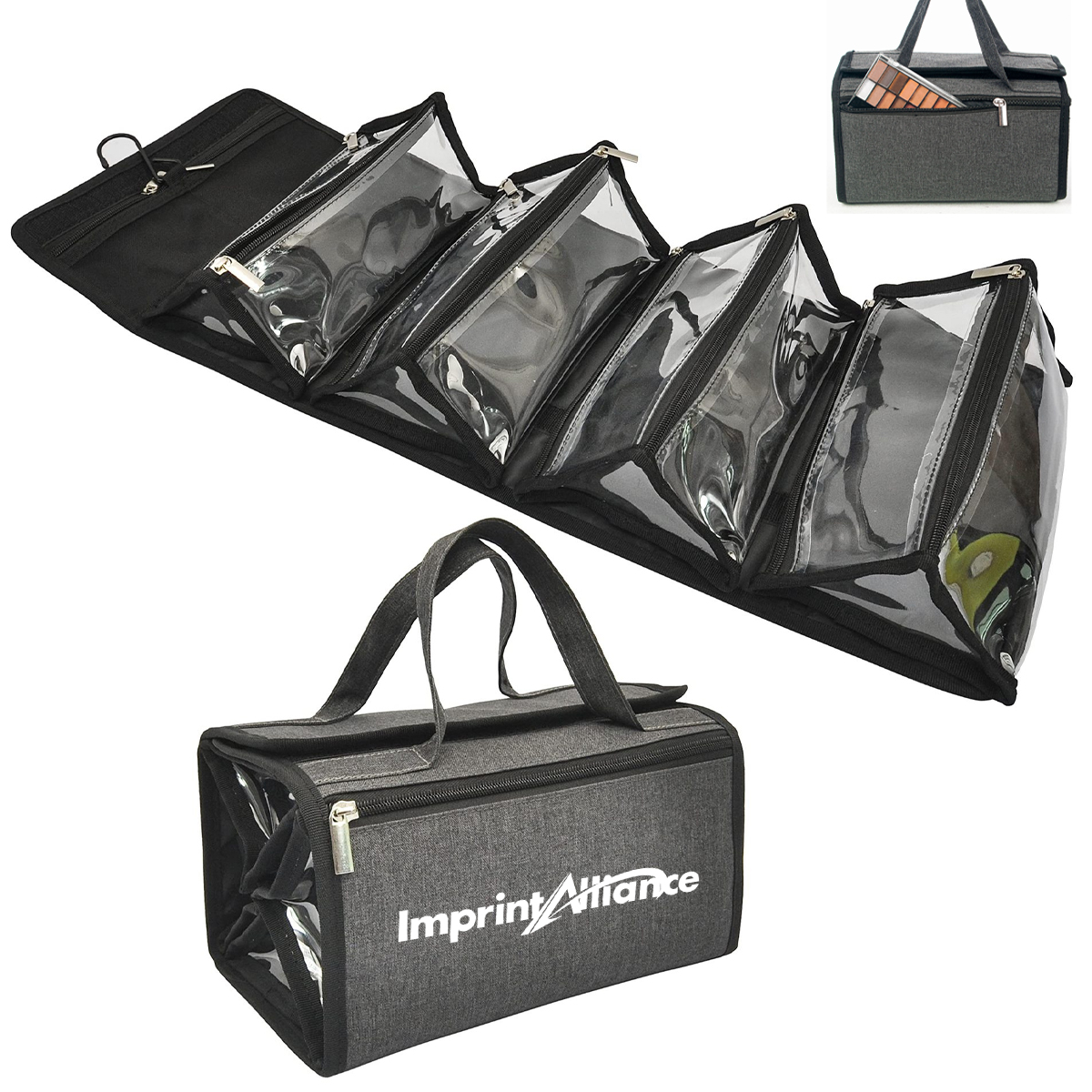Modular 4-in-1 Hanging Travel Toiletry Organizer Bag