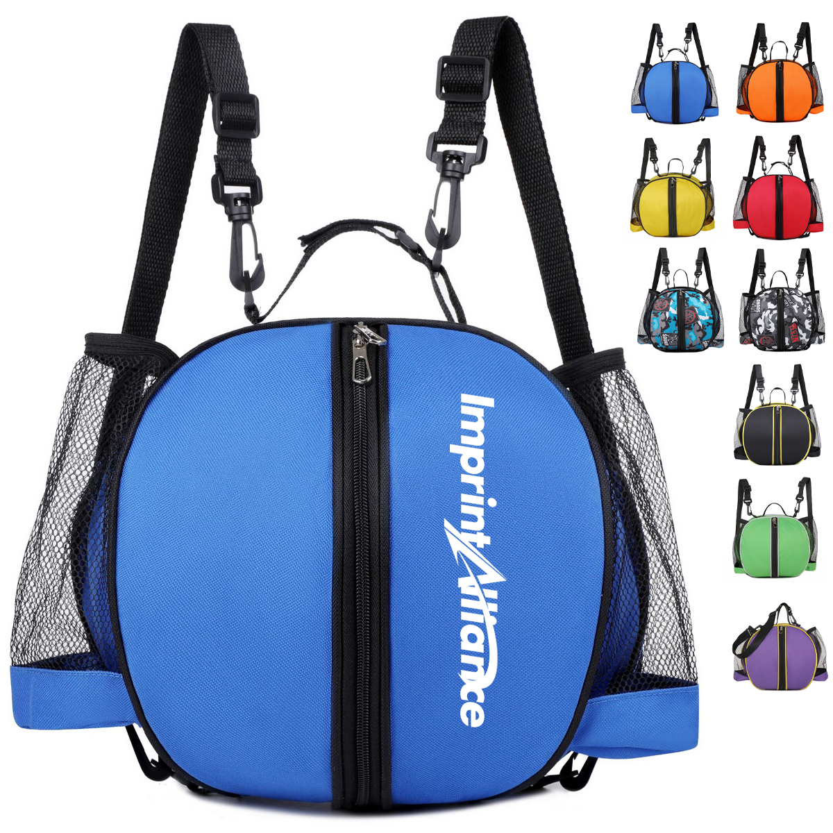 Multi-Functional Mesh Sports Ball Backpack & Shoulder Tote