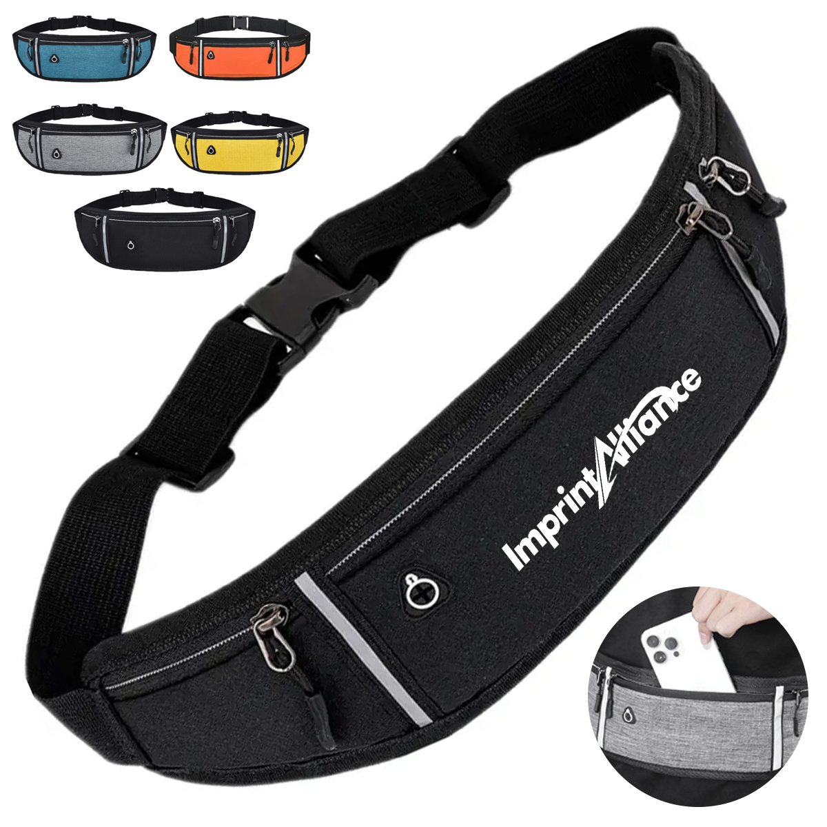 Outdoor Water Resistant Oxford Sport Waist Bag Fanny Pack