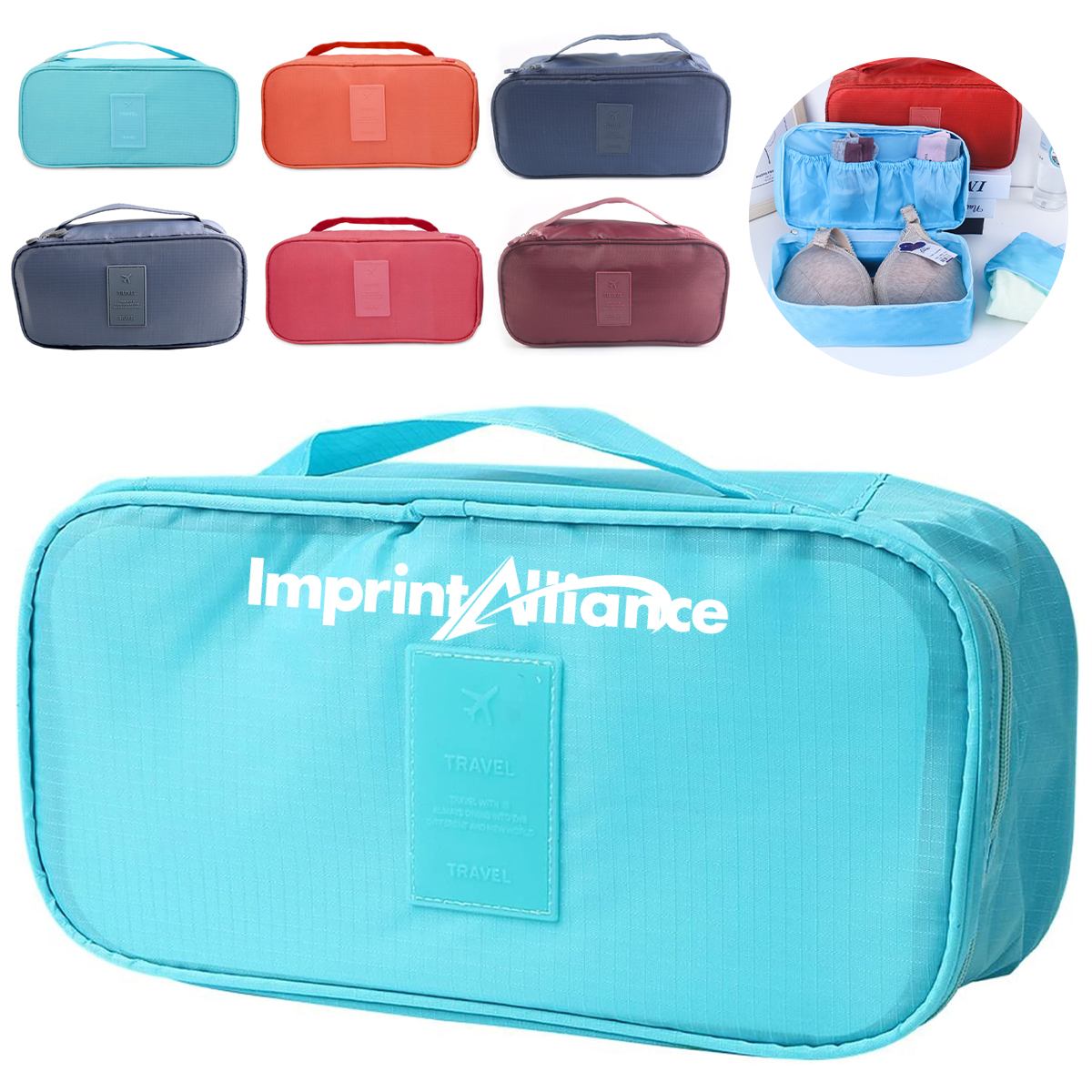 Portable Travel Lingerie Organizer Storage Bag Packing Cube