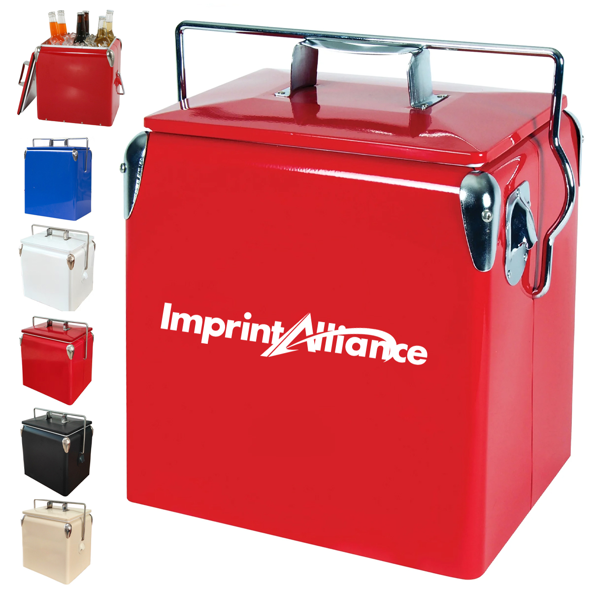 13L Outdoor Insulated Cooler Box with Carry Handle