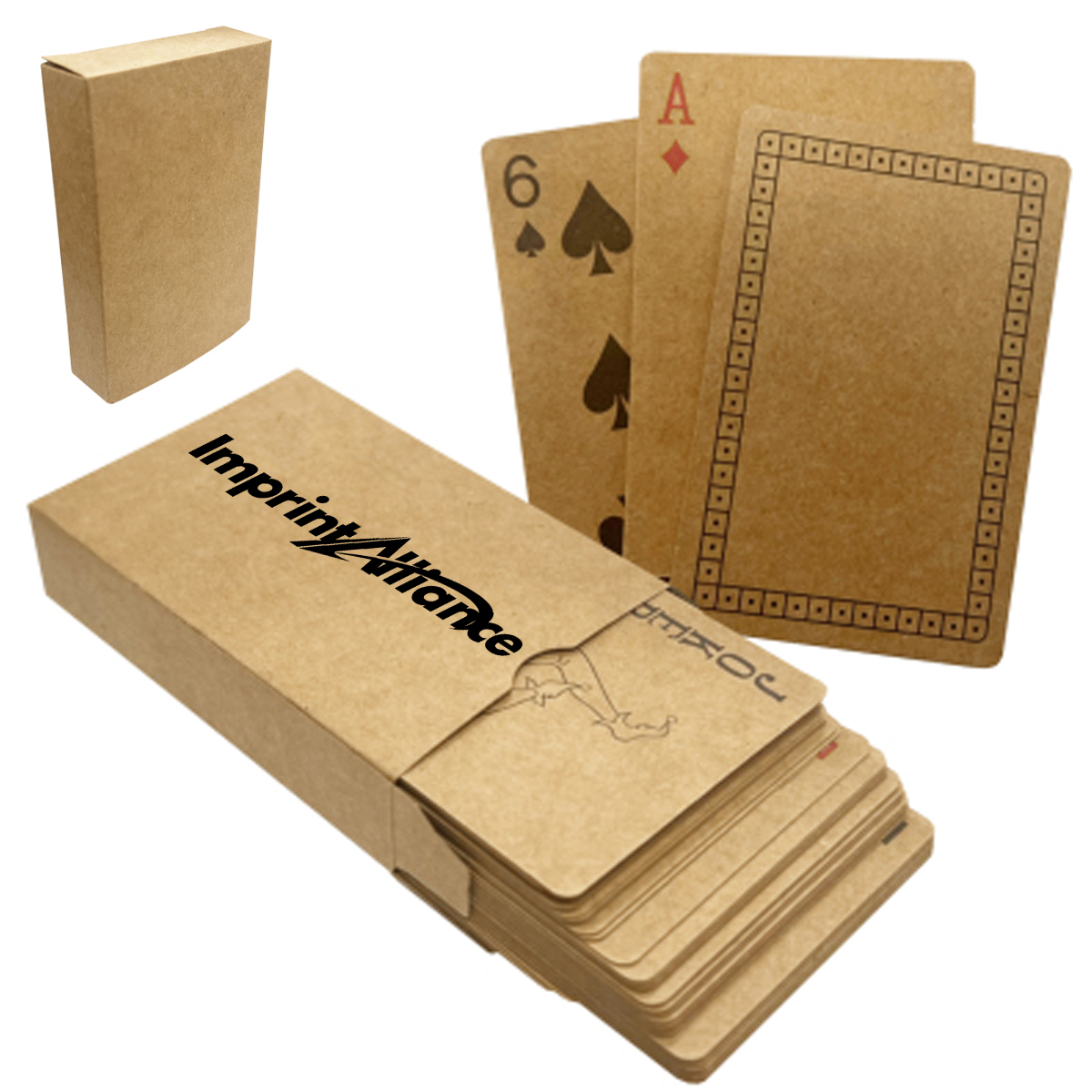 Recycled Kraft Paper Poker Playing Cards Deck