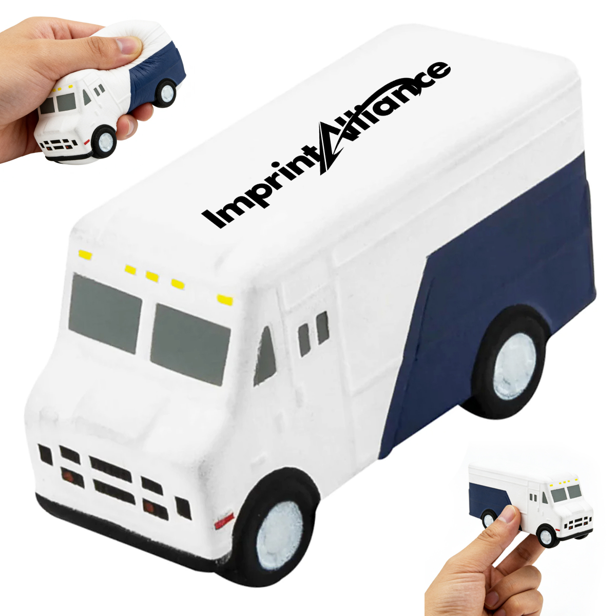 Delivery Step Van Truck Courier PU Foam Stress Reliever Toy