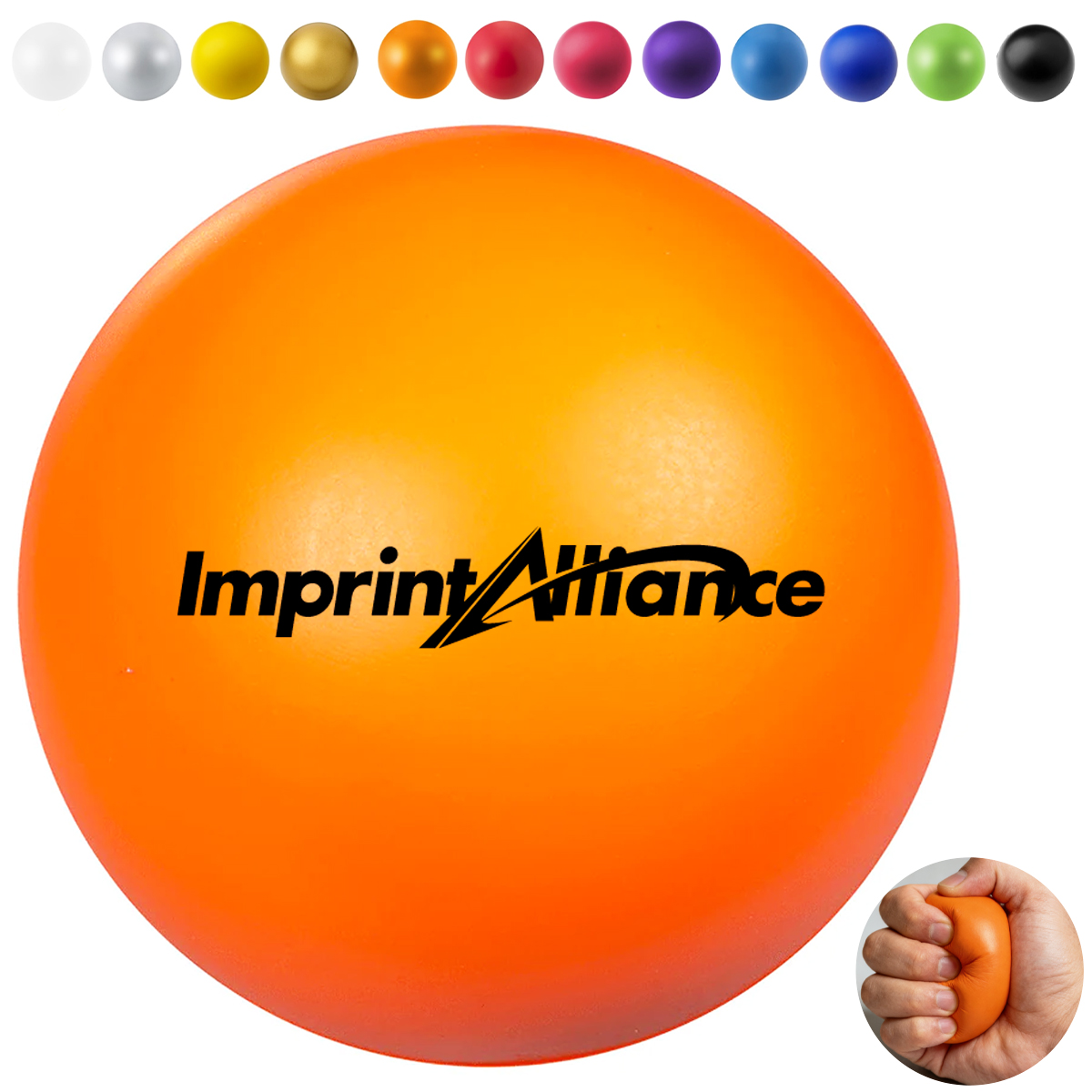 Round PU Foam Stress Reliever Ball Squeeze Toy