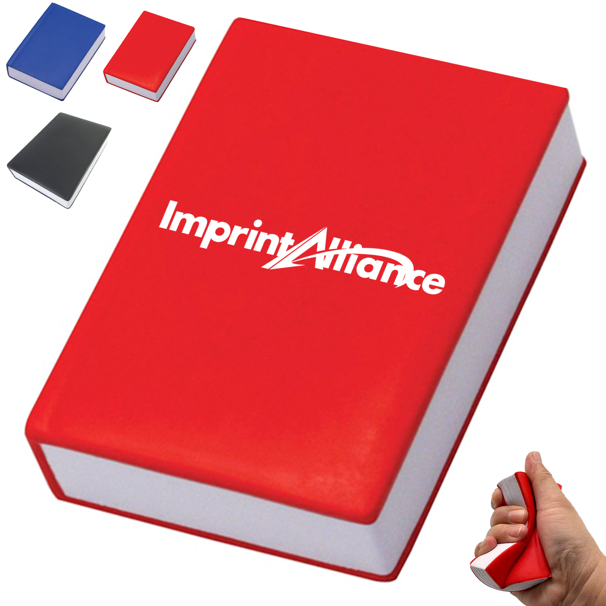 Hardcover Book Shaped PU Foam Stress Reliever