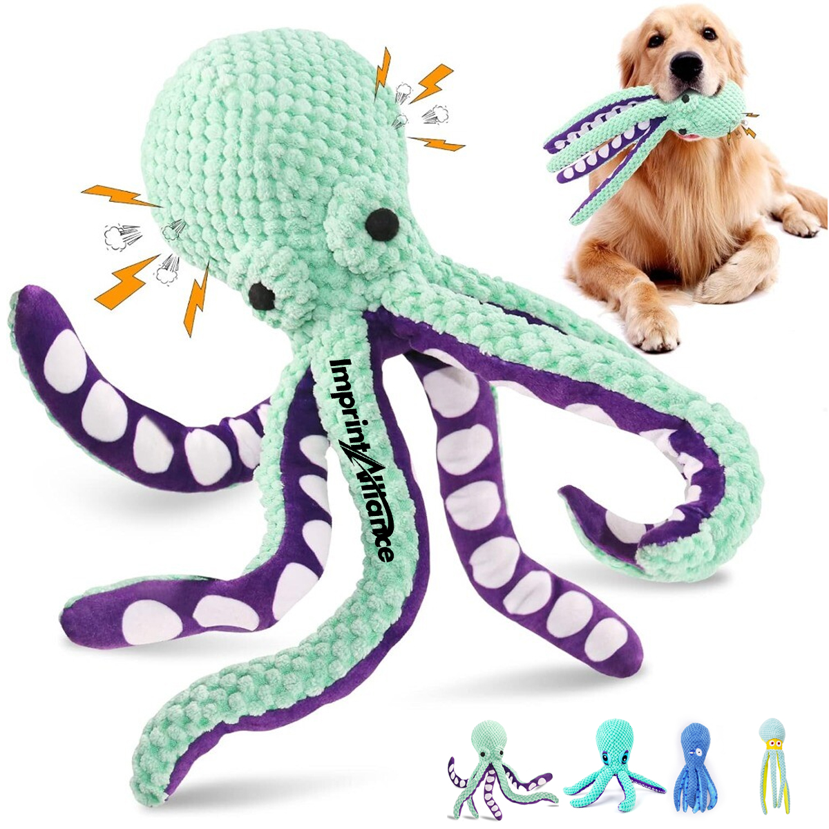 Squeaky Octopus Dog Toy